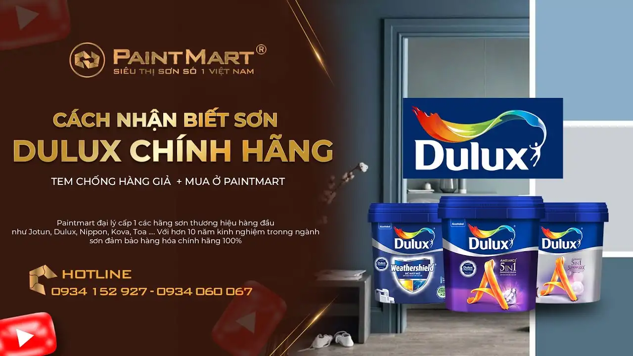 Cách chọn mua sơn dulux chính hãng